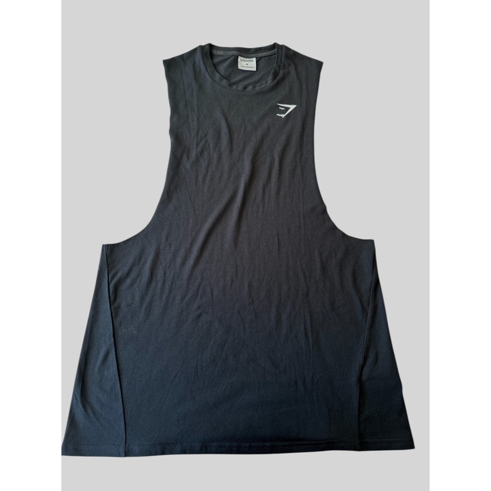 Gymshark Training Drop Arm Tank Black Activewear Oversized M Gym Core Athleisure